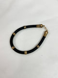 Eh001 panchaloham black rubber kada