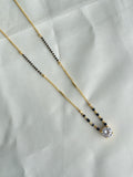 Single line 18inches blackbeads bb1609
