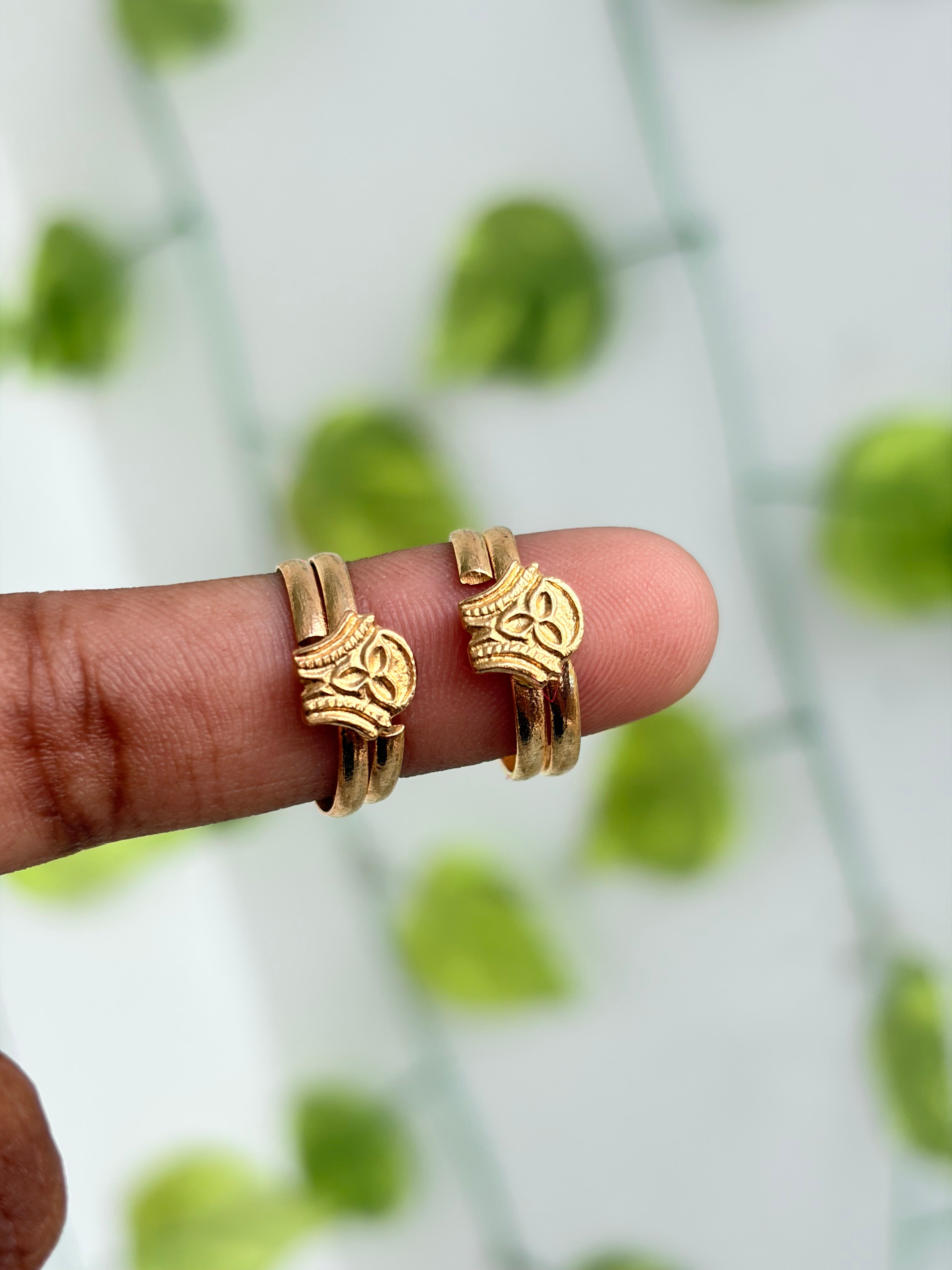 Panchaloham polished toe rings tr018