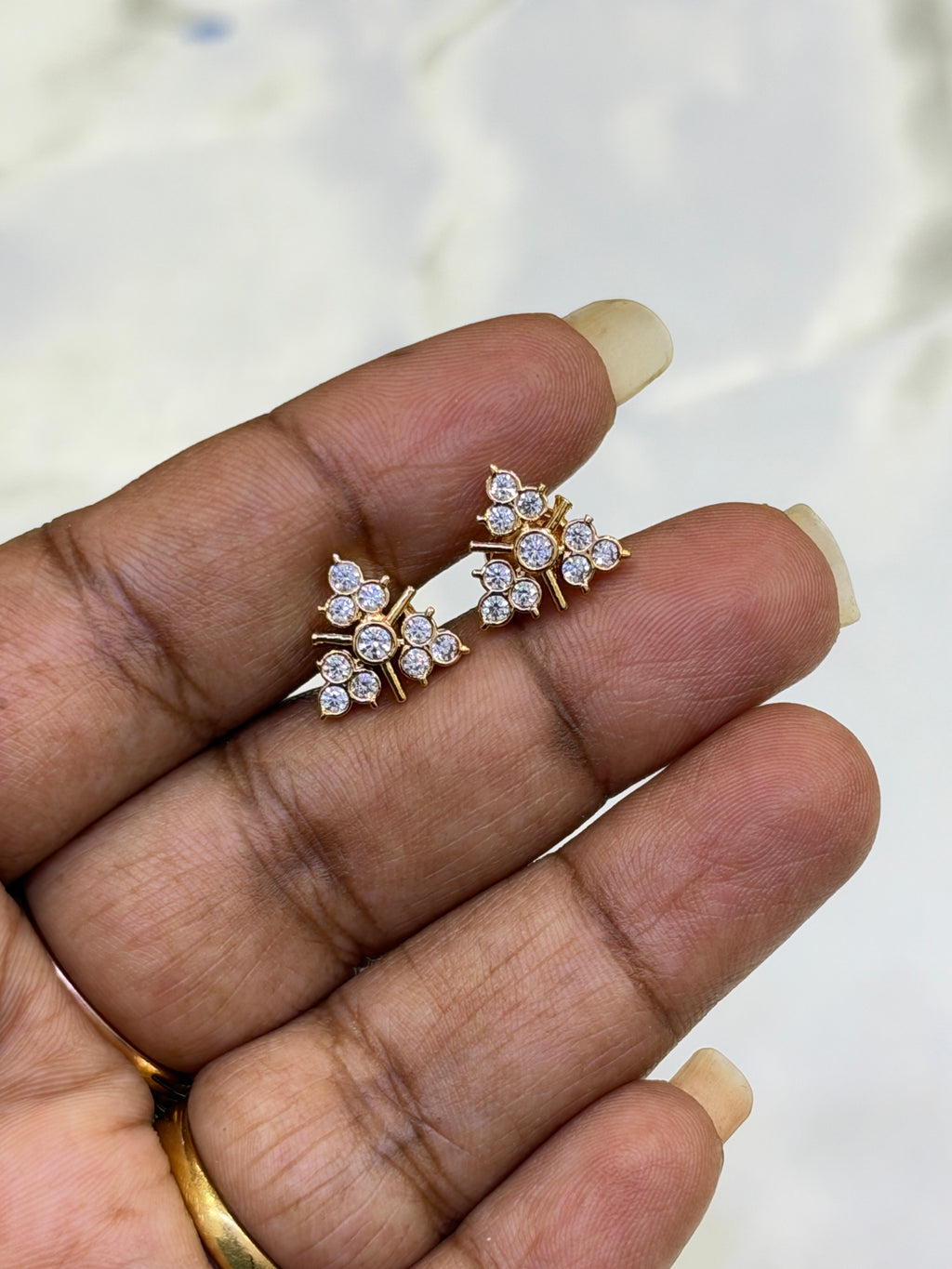 Ph900 Panchaloham flower back screw studs