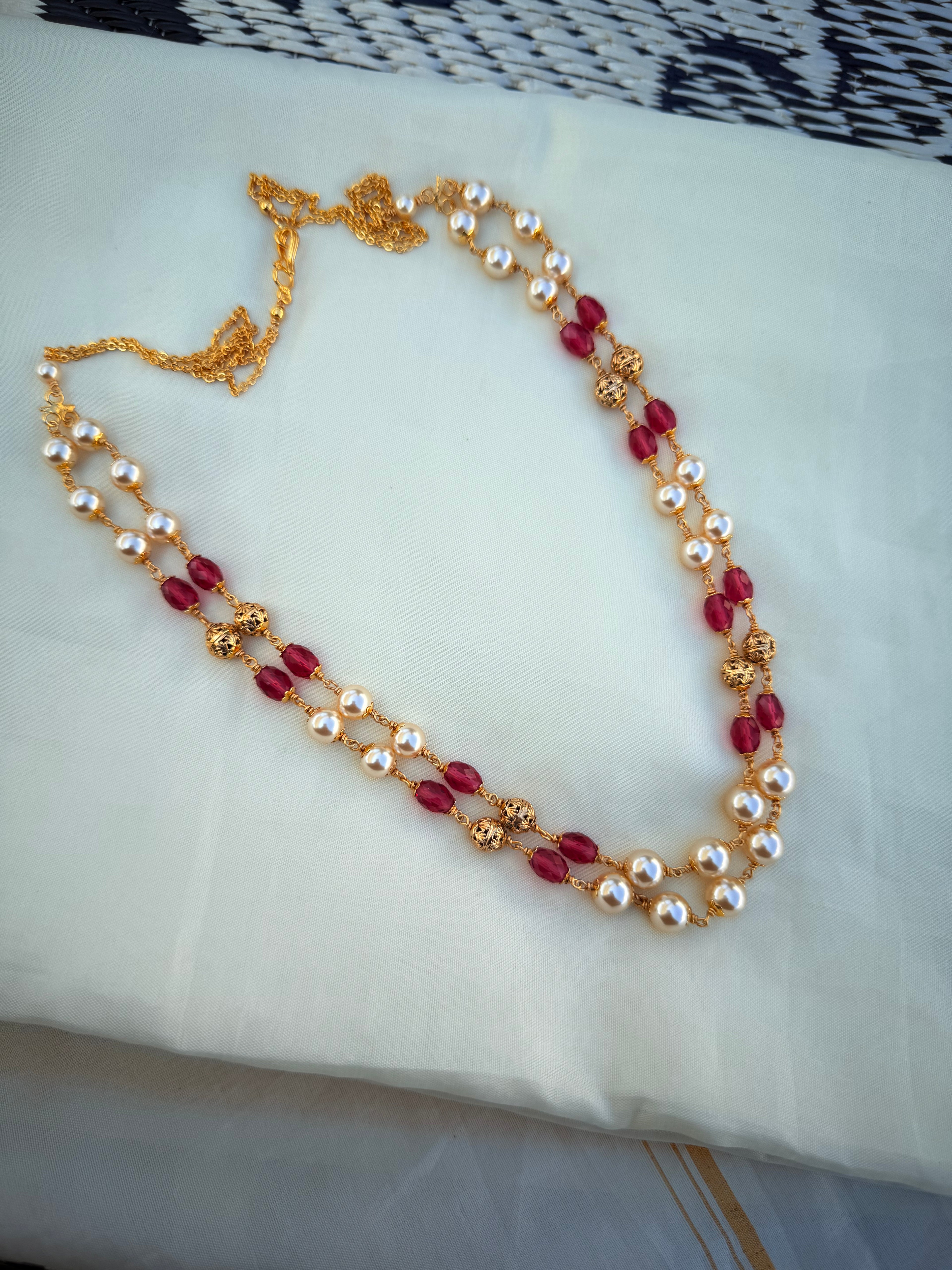 Bb231 2 lines beads chain