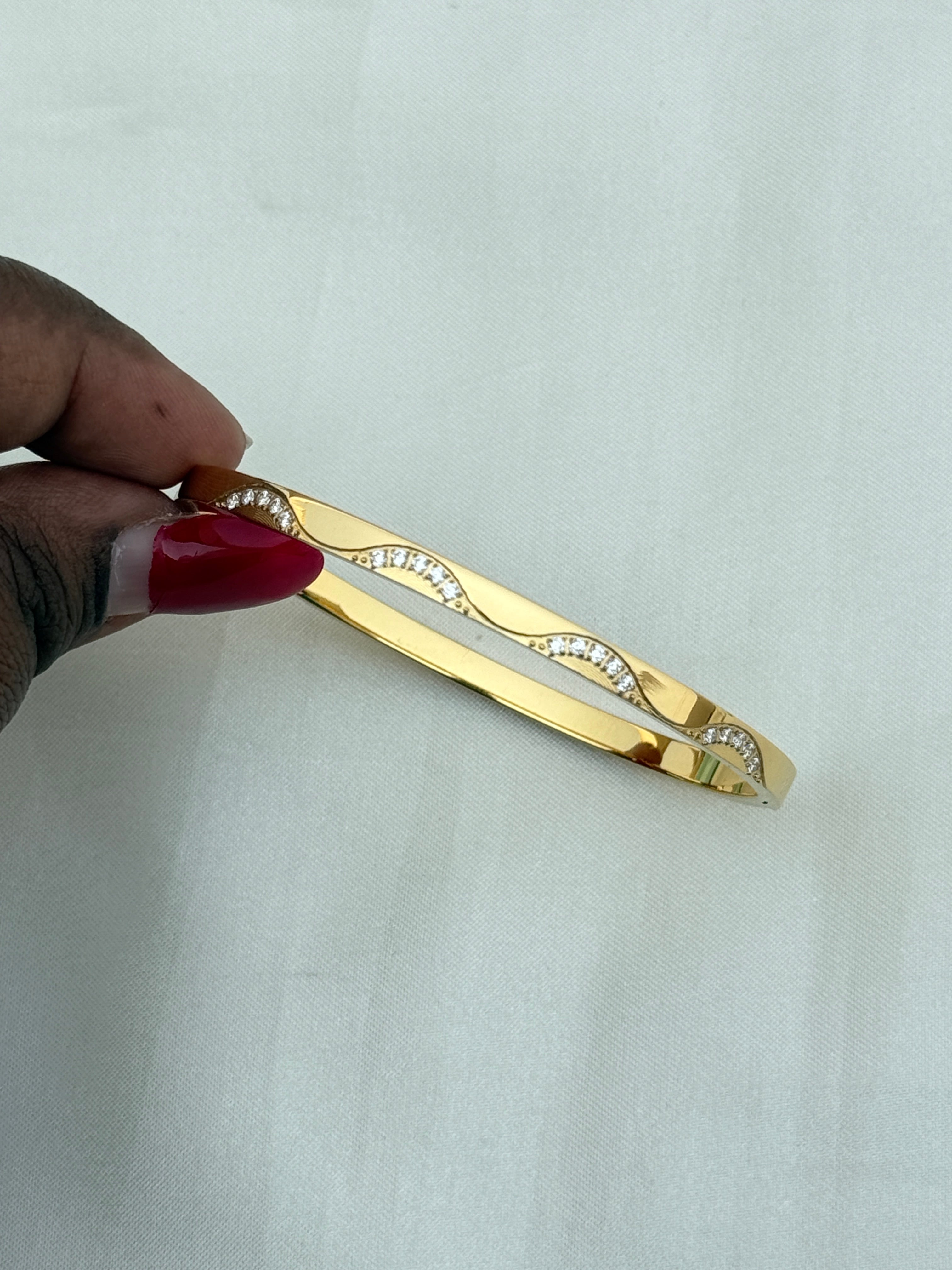 Ab559 anti tarnish openable kada bracelet