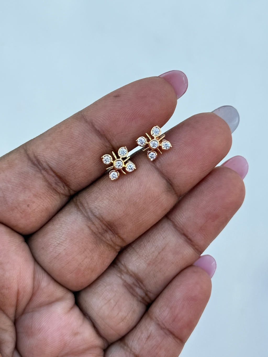 Ph178 panchaloham  5 stone studs suits for kids