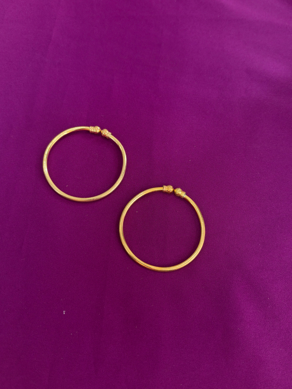 Kd067 unpolished Panchaloham kids adjustable bangles