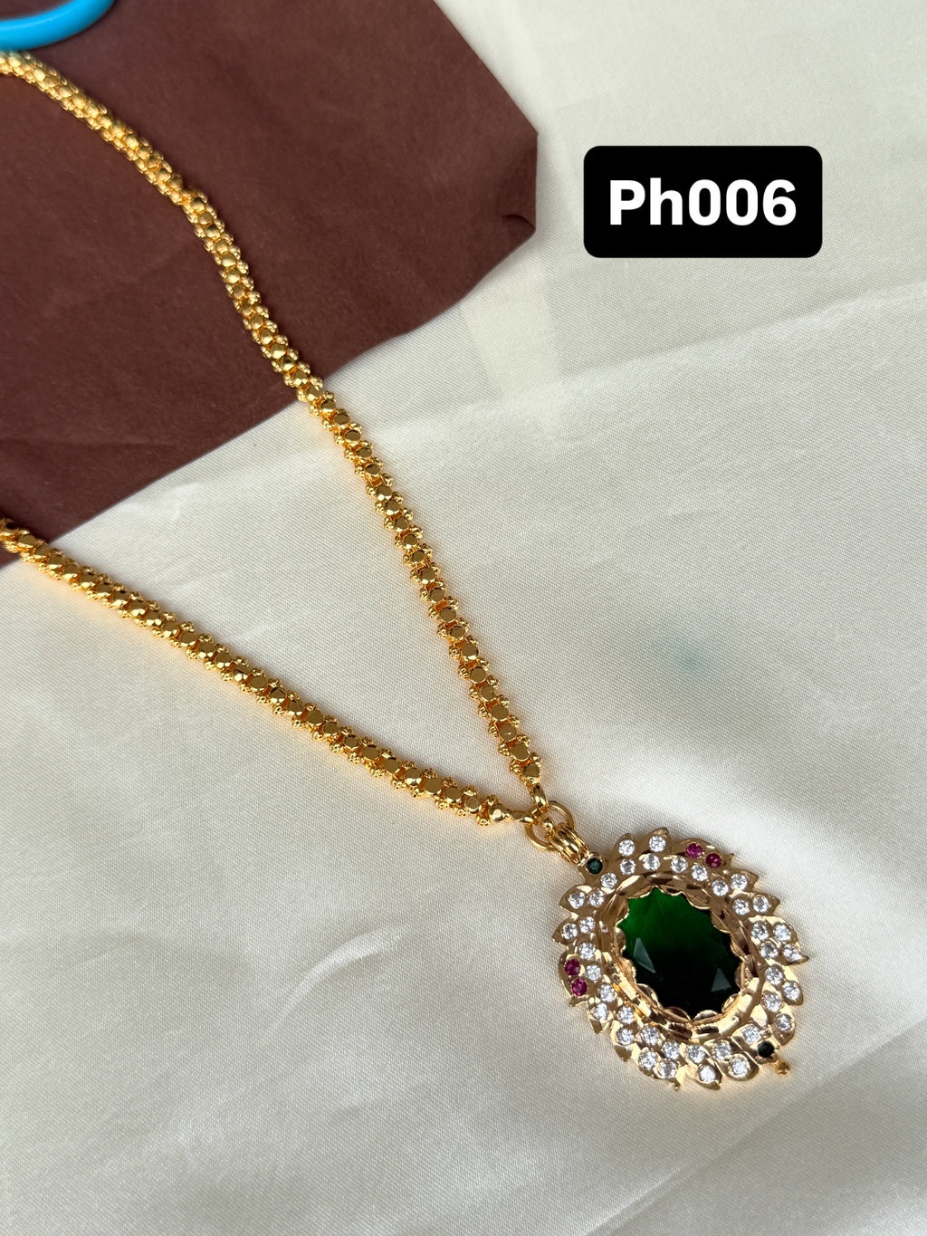 Ph006 panchaloham big pendant with chain
