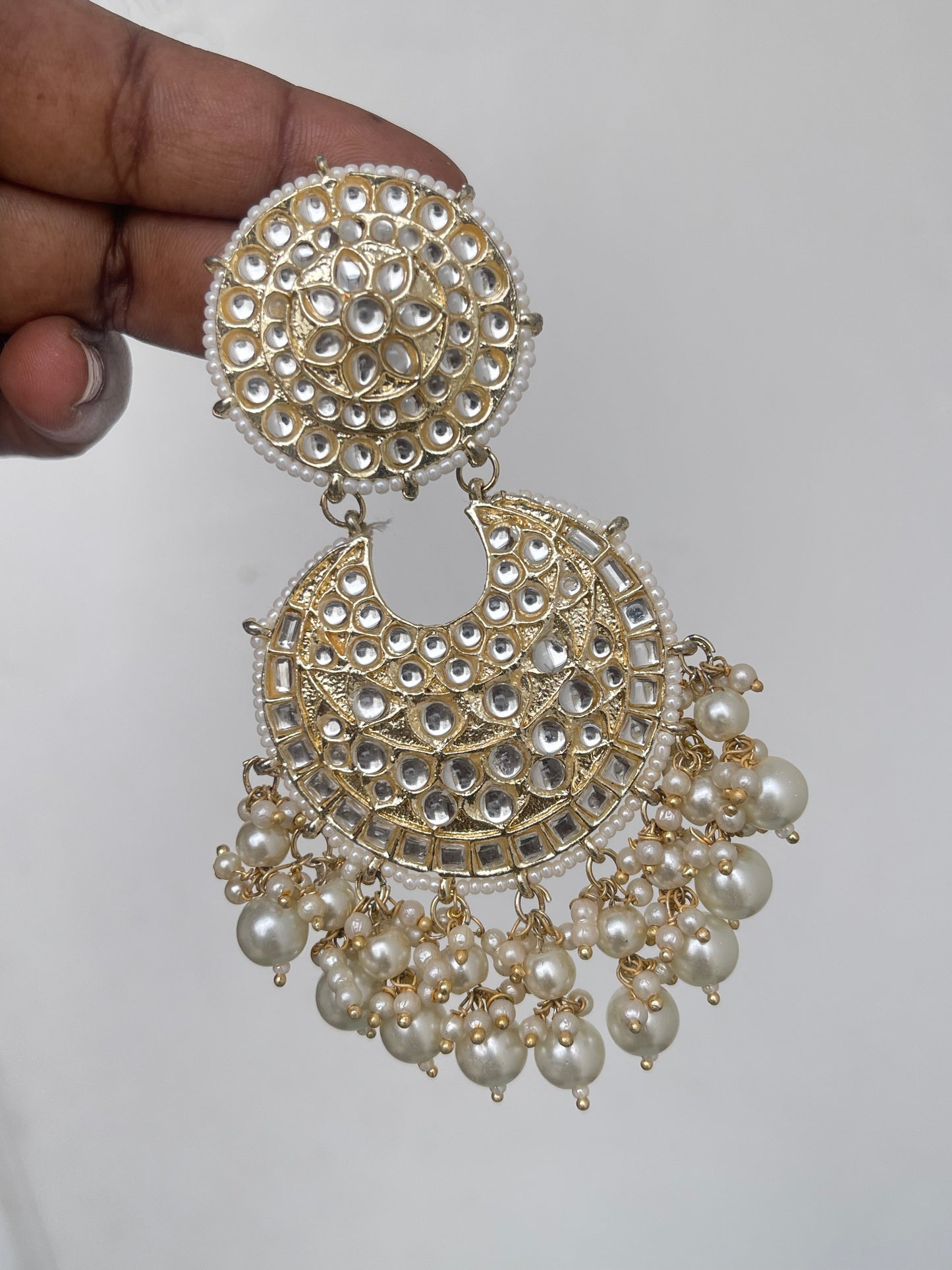 Big size chandbali earrings