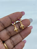 Ph229 panchaloham small butta earrings back screw earrings