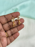 Ph530 panchaloham stones butta back screw earrings