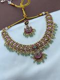 NS623 jadau kundan short Neckset