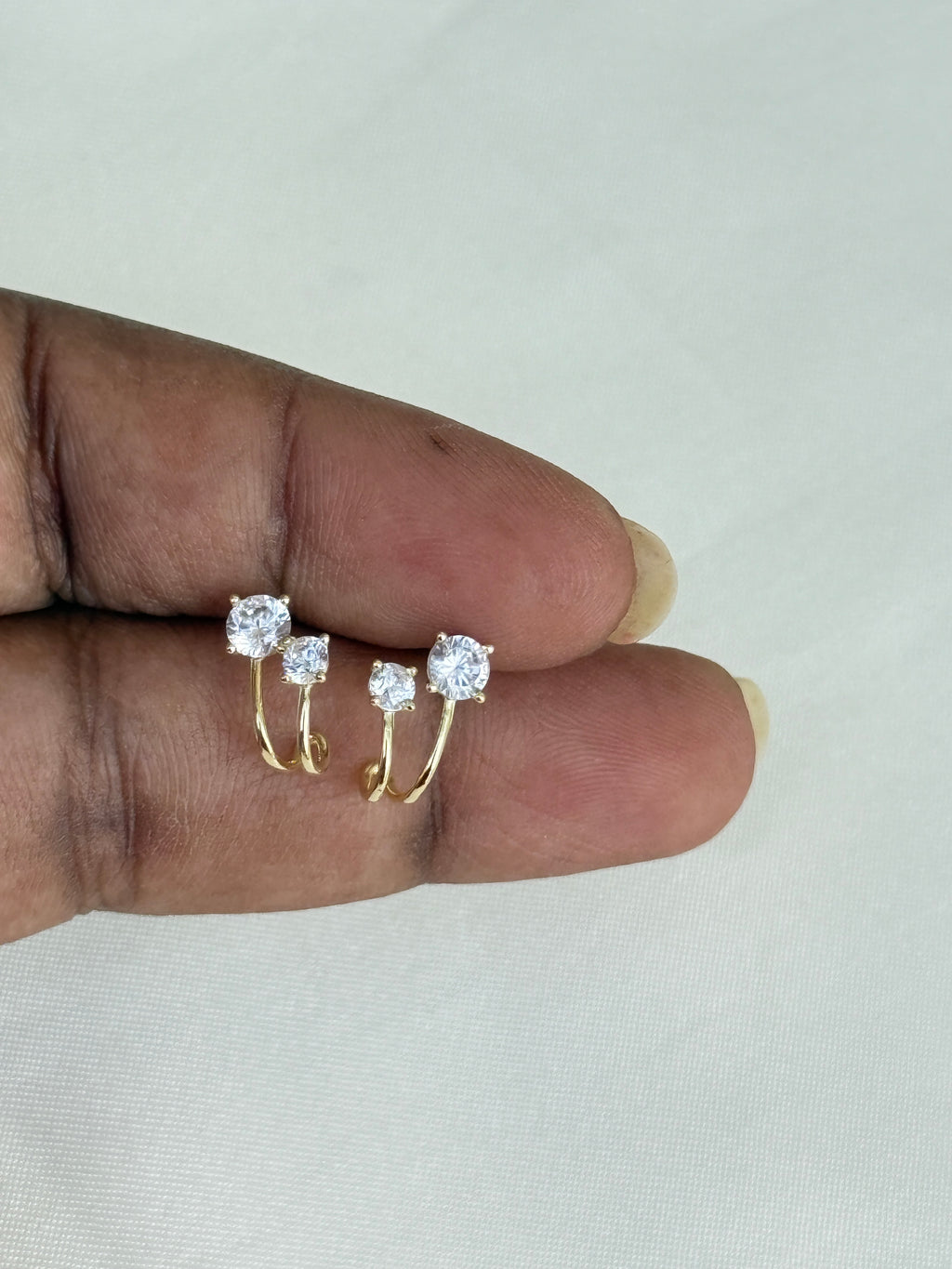Se025 92.5 silver hallmark j type studs