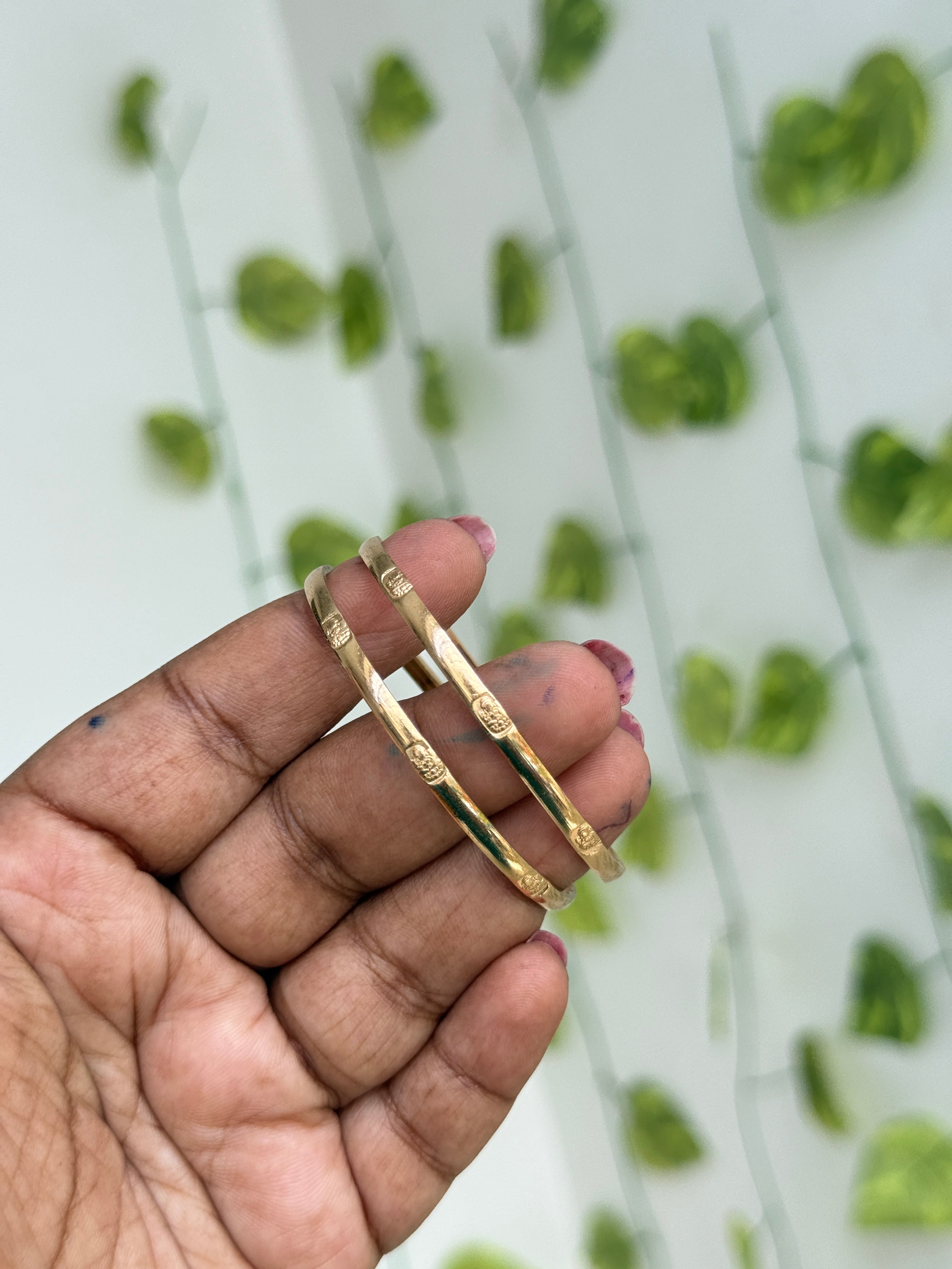 Kd063 Panchaloham Lakshmi devi unpolished kids bangles