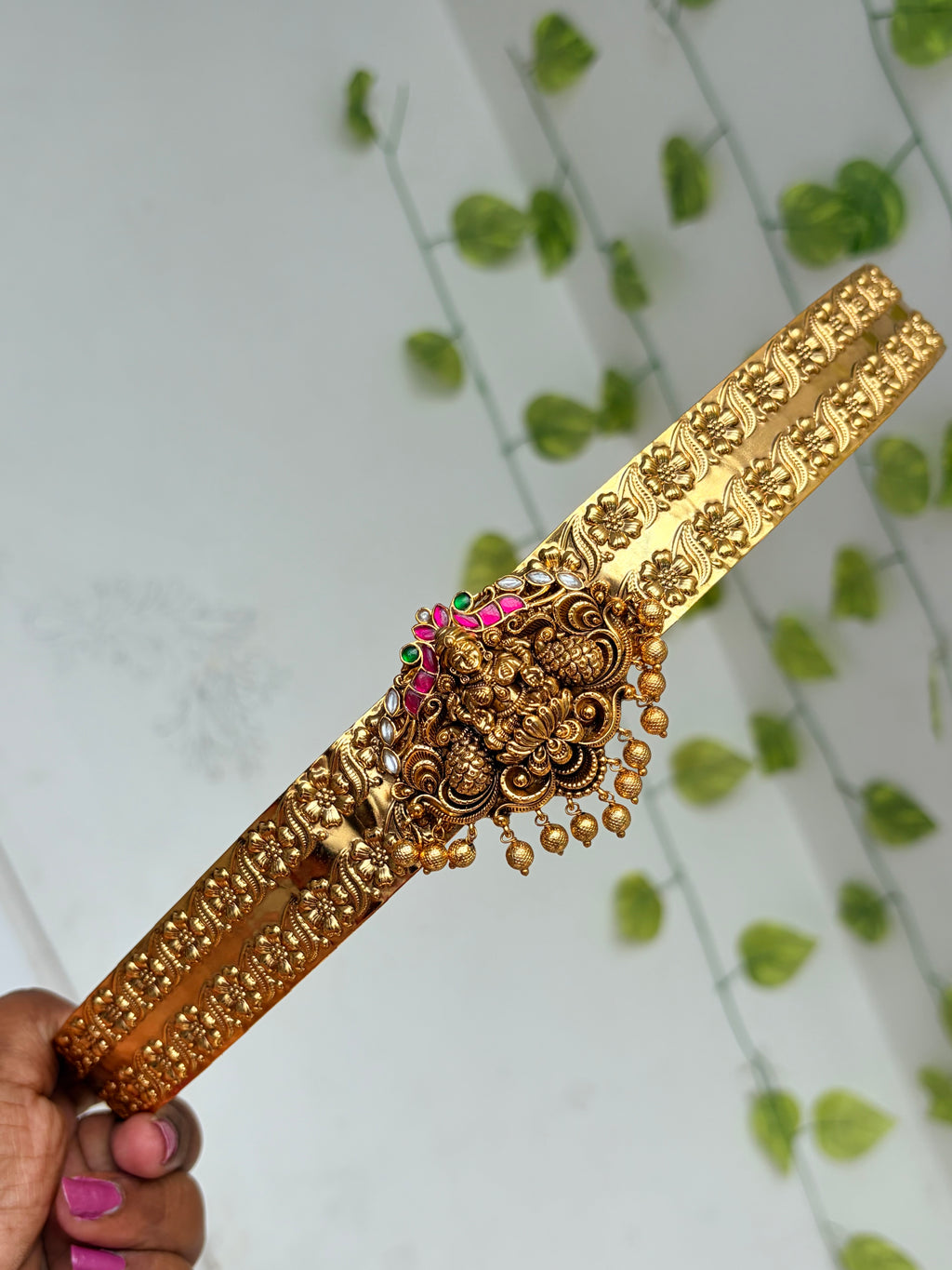 Jadau Lakshmi Devi floral design adults hipbelt hb804