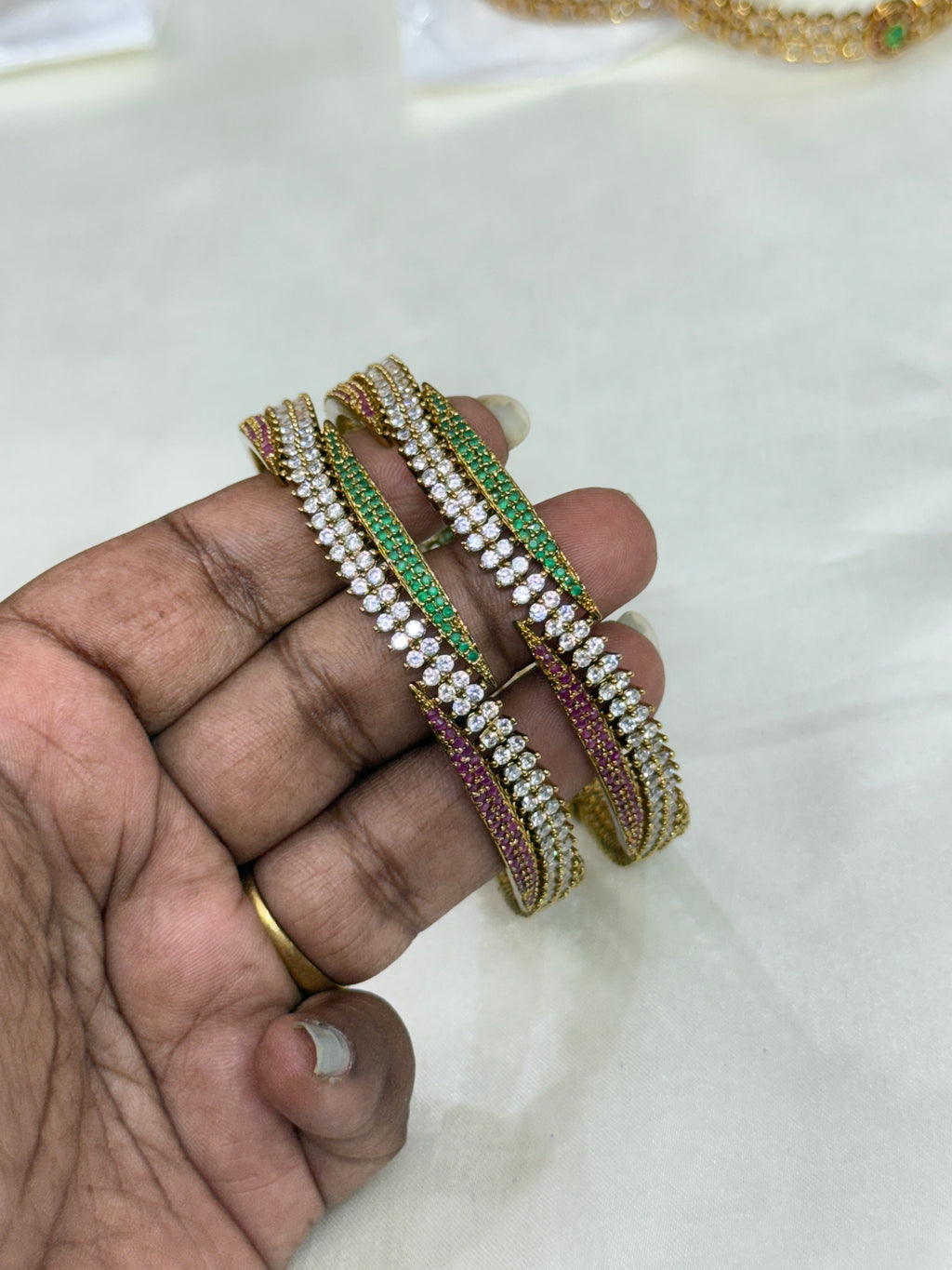 SB124 CZ Multi color bangles