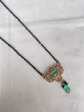 Single line light green 18 inches blackbeads