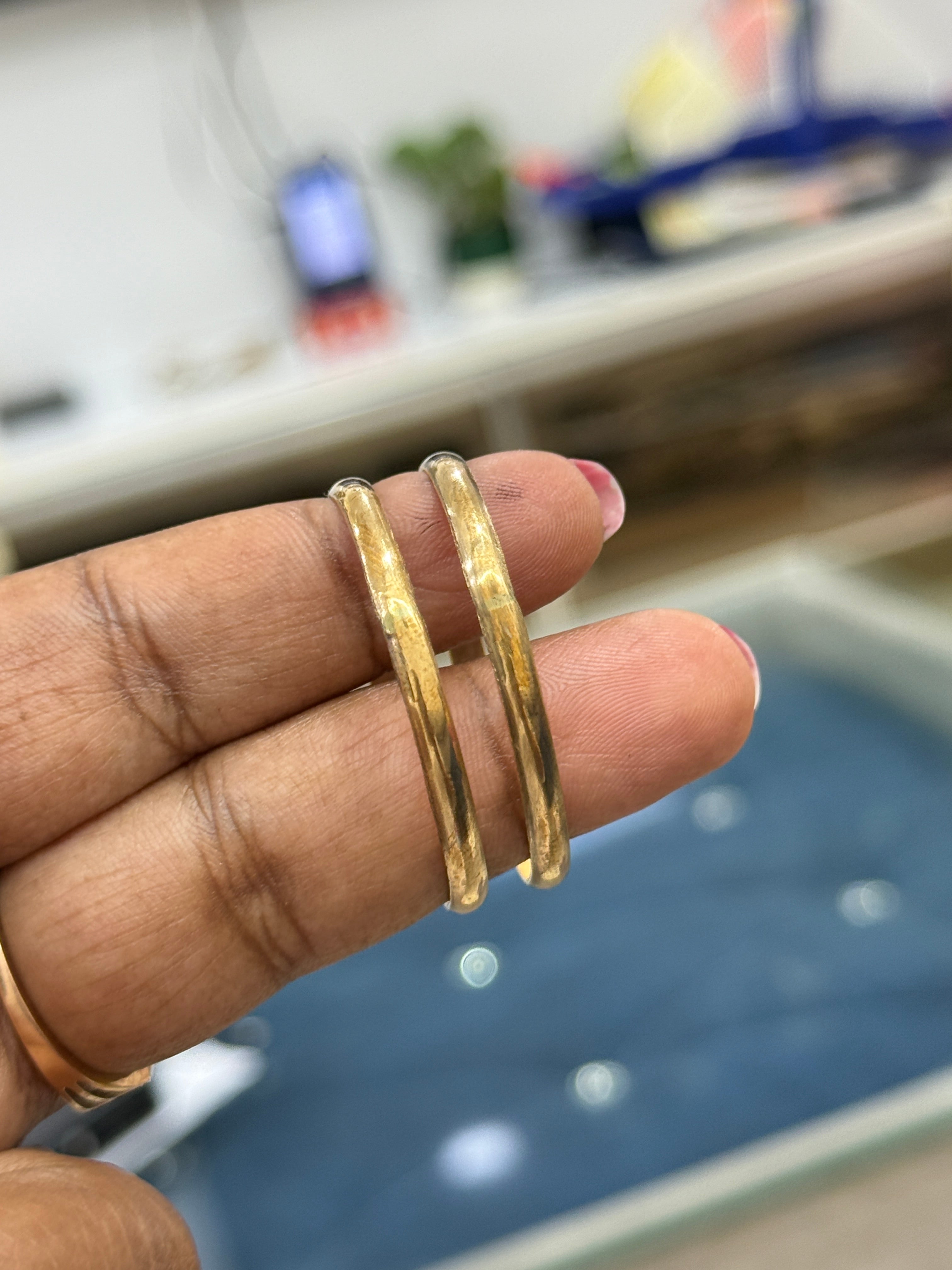 Kd060 panchaloham unpolished New born to 1 years kids bangles