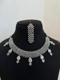 7 drops diamond finish Neckset with earrings NS30143