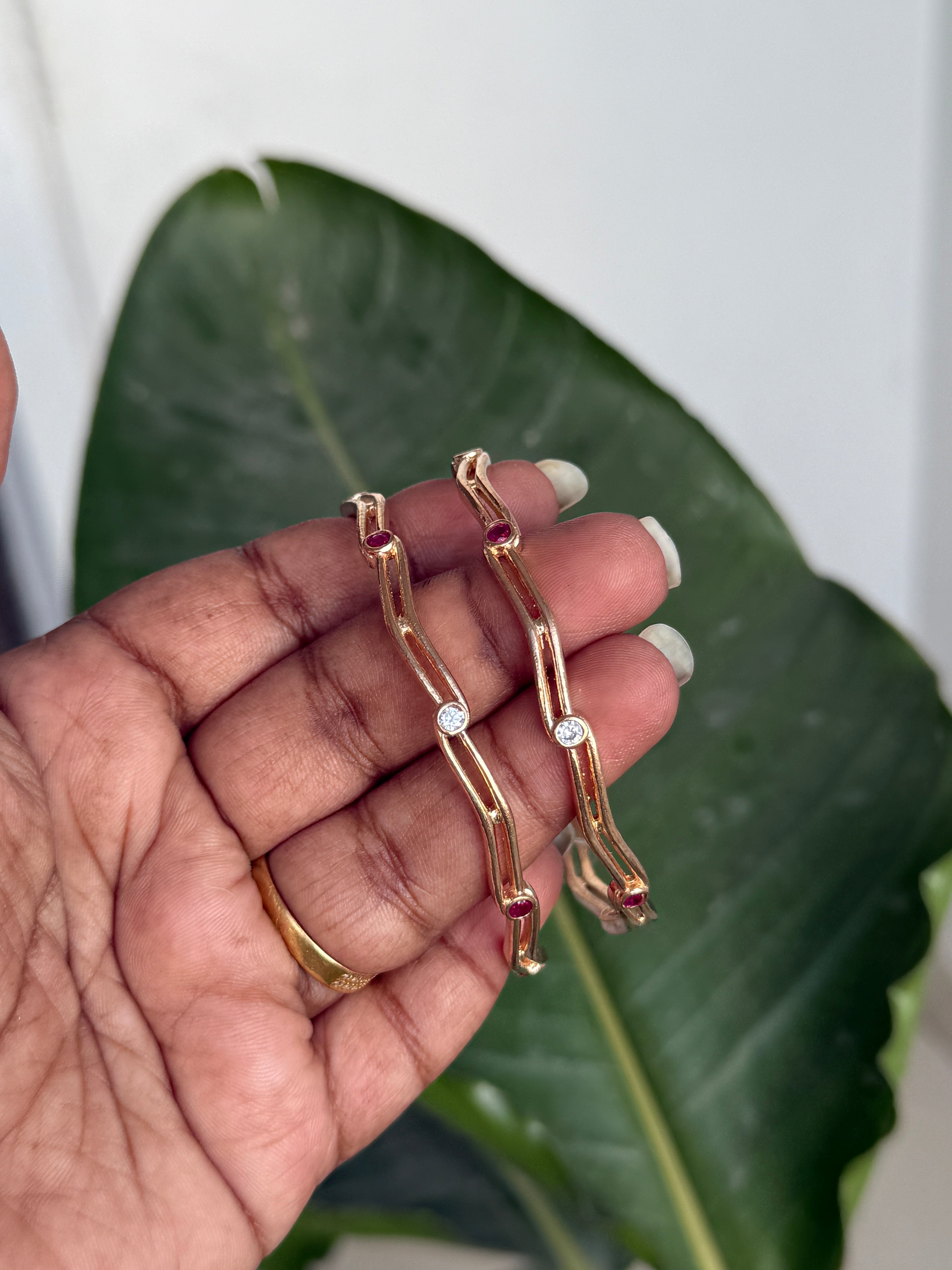 Ph058 unpolished panchaloham impon bangles