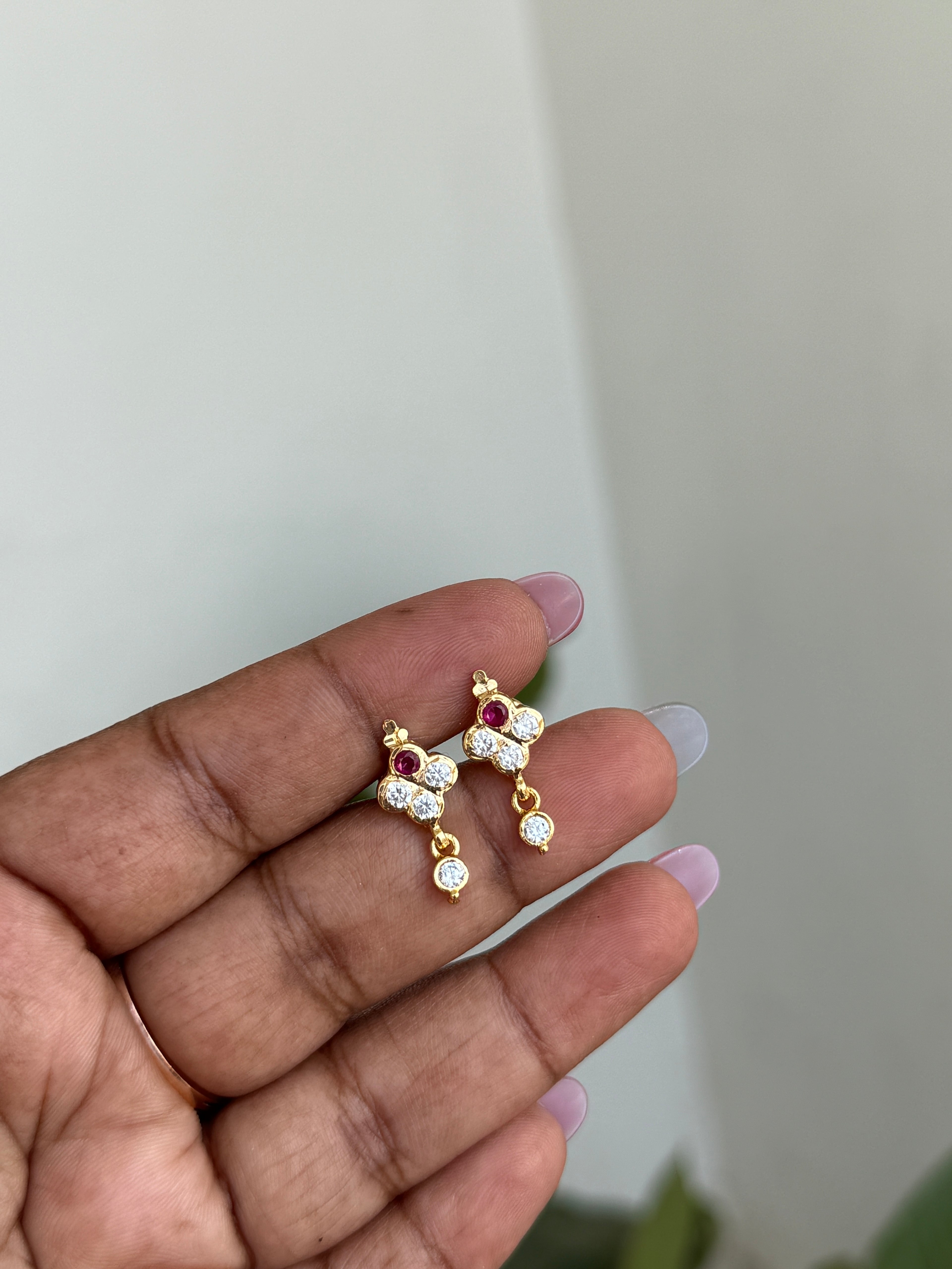 Ph180 panchaloham small hanging earrings