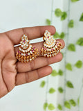 Panchaloham Chandbali back crew earrings ph642