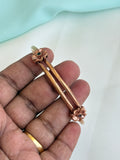 PH550 panchaloham unpolished flowers adjustable kada bangle