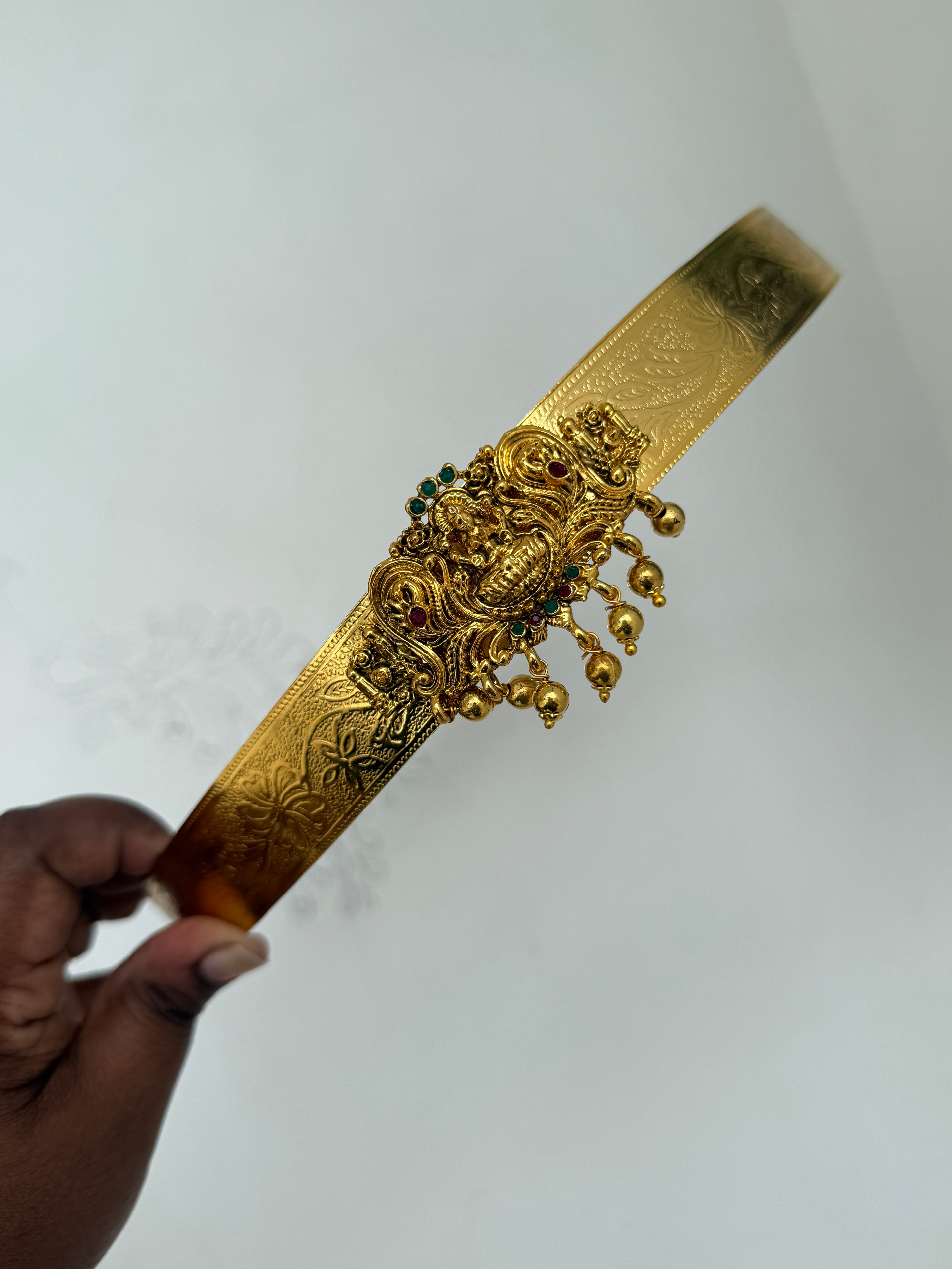 Hb514 Lakshmi Devi adults gold ball textured hipbelt