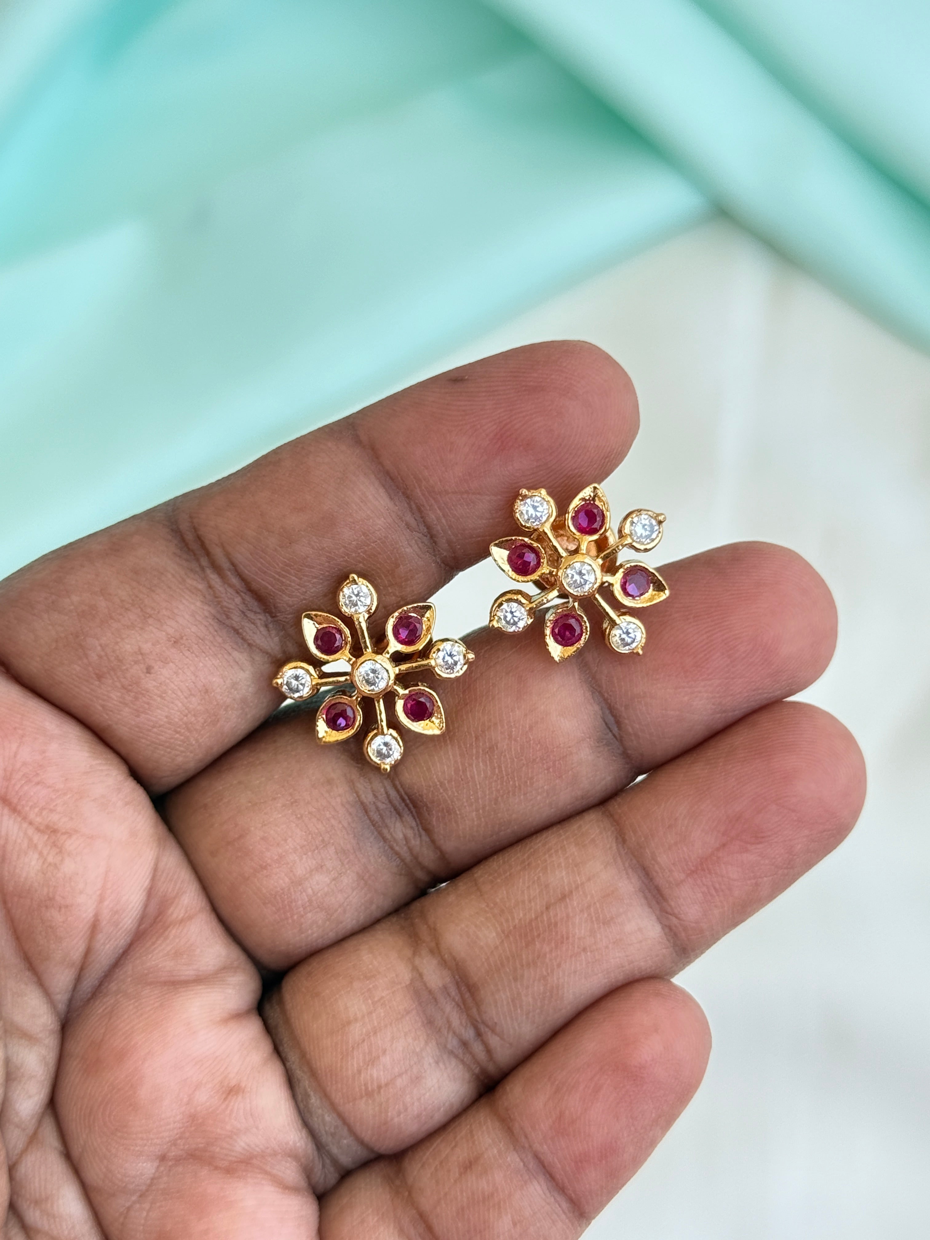 Ph520 panchaloham flower back screw studs