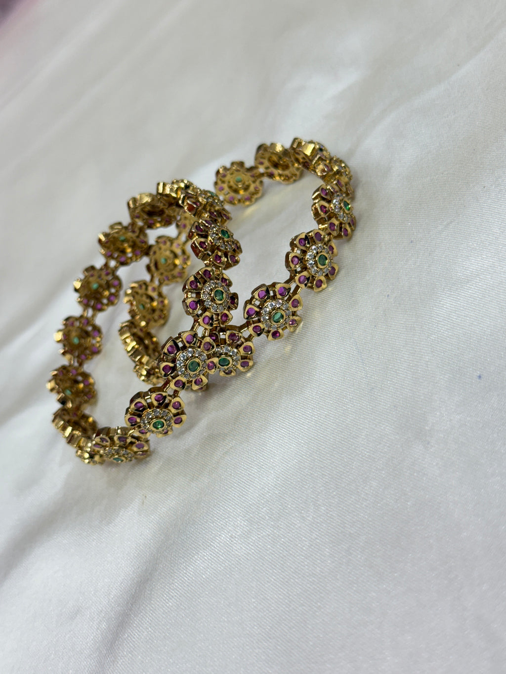 Sb125 flower kemp bangles