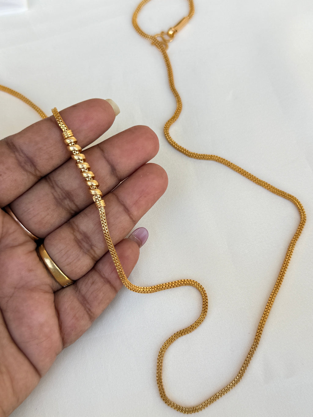 Tc003 25 inches panchaloham  mangalsutra thali chain