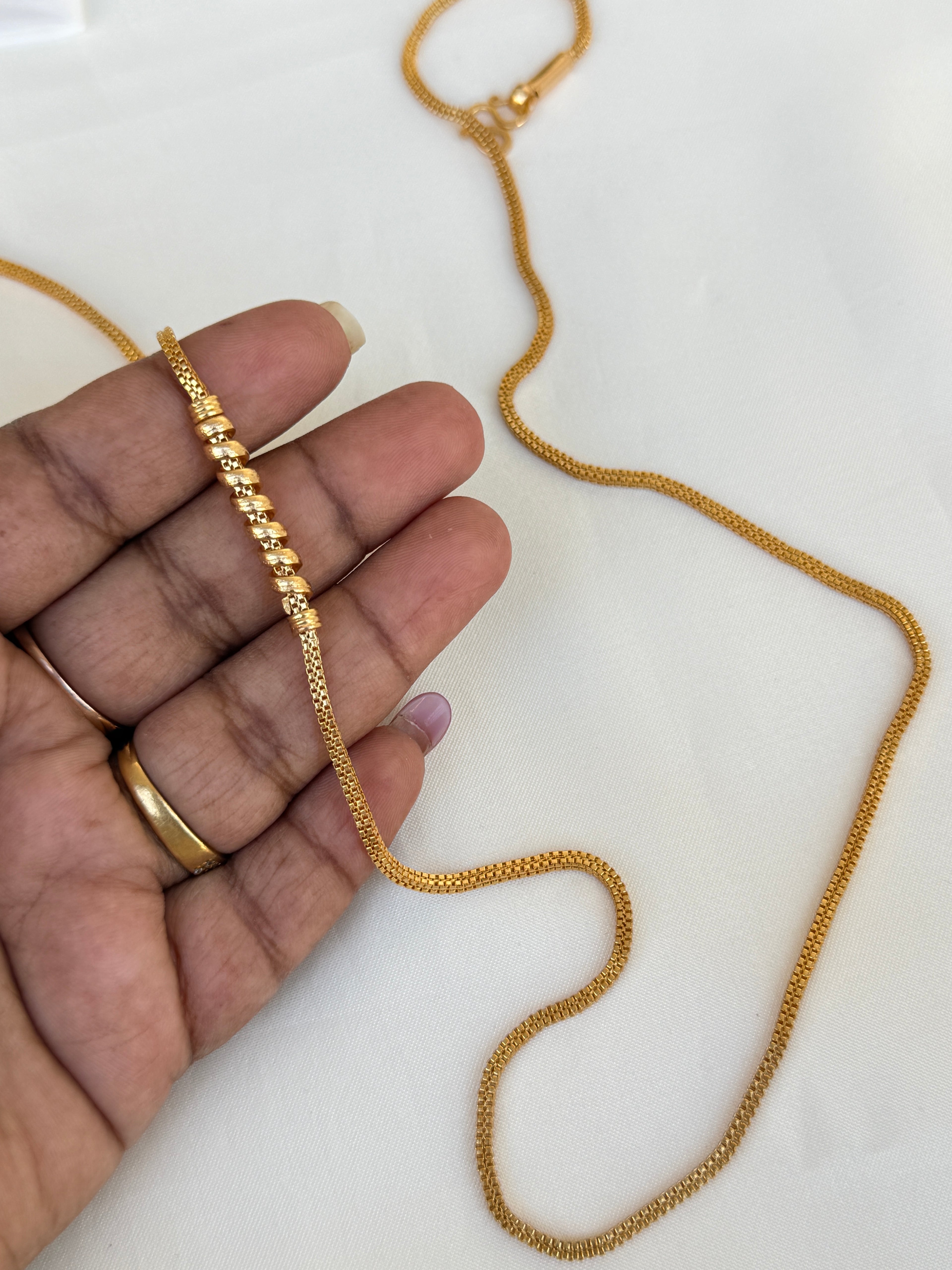 Tc003 25 inches panchaloham  mangalsutra thali chain