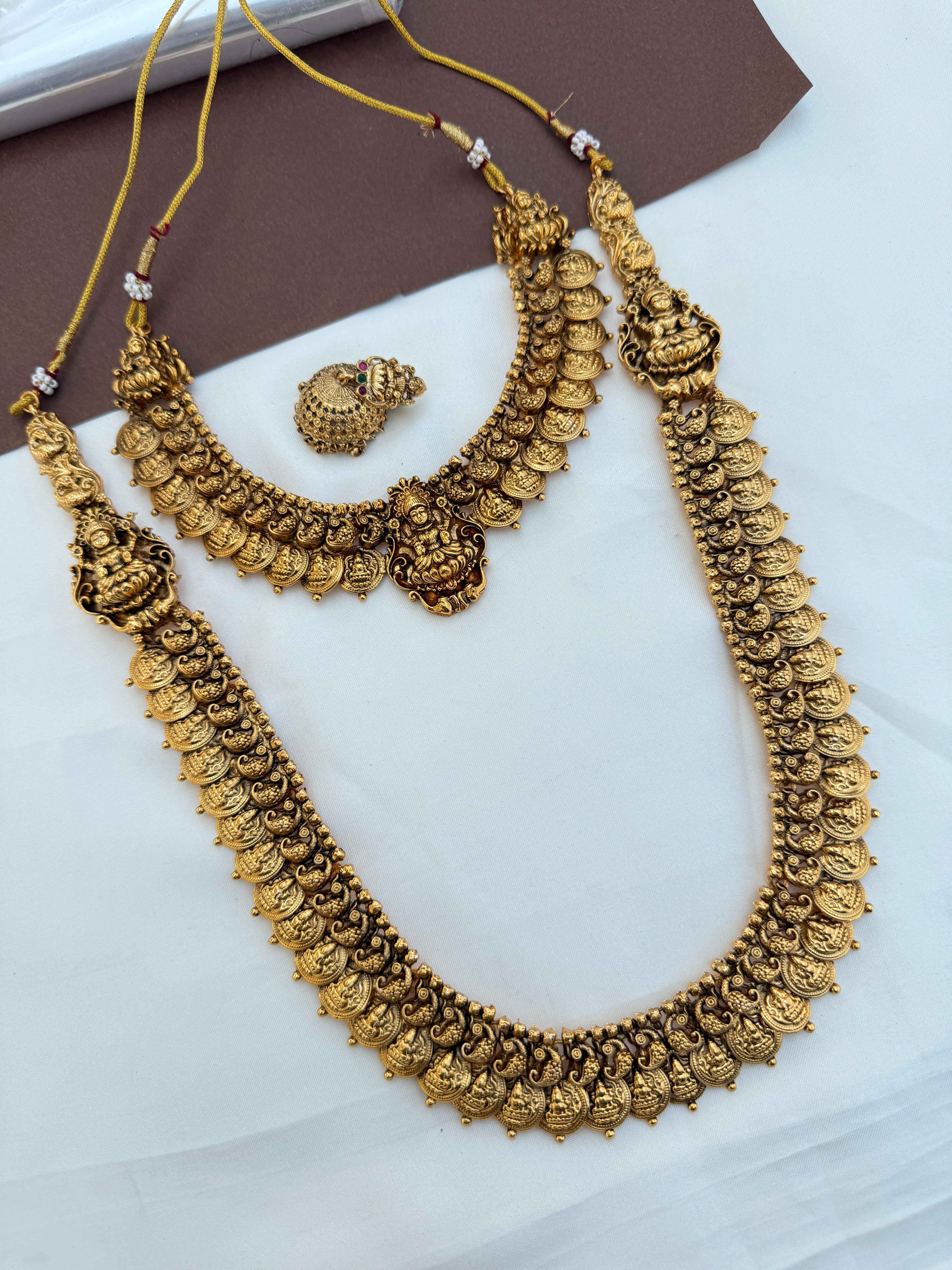 BS107 bridal set in long kasulu with earrings
