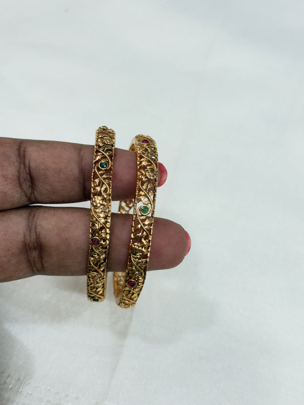 Kd010  kids micro gold bangles