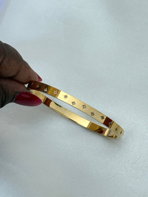 Ab081 anti tarnish openable kada bracelet
