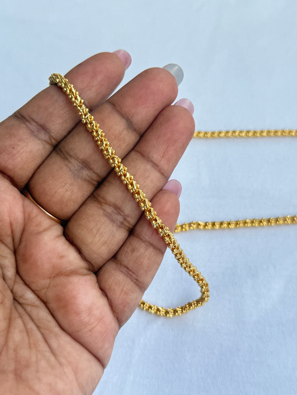 Tc026 30 inches unpolished panchaloham mangalsutra chain thali