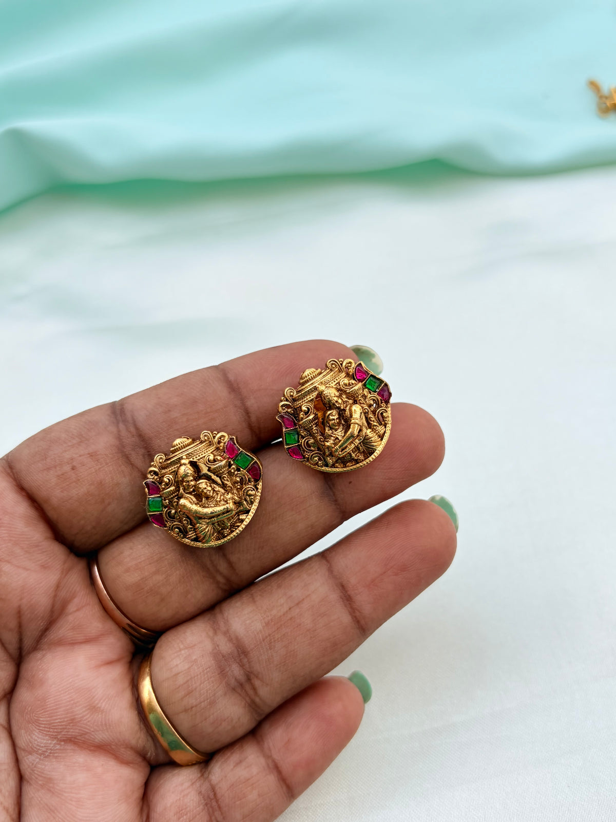 Unique  multi Ram and Sita studs St197