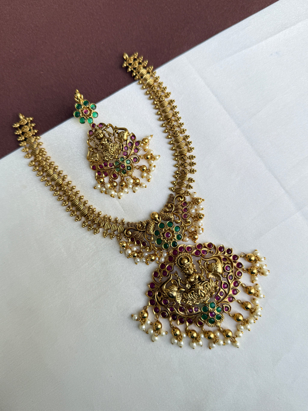 Ns393 kemp laxmidevi multi neckset