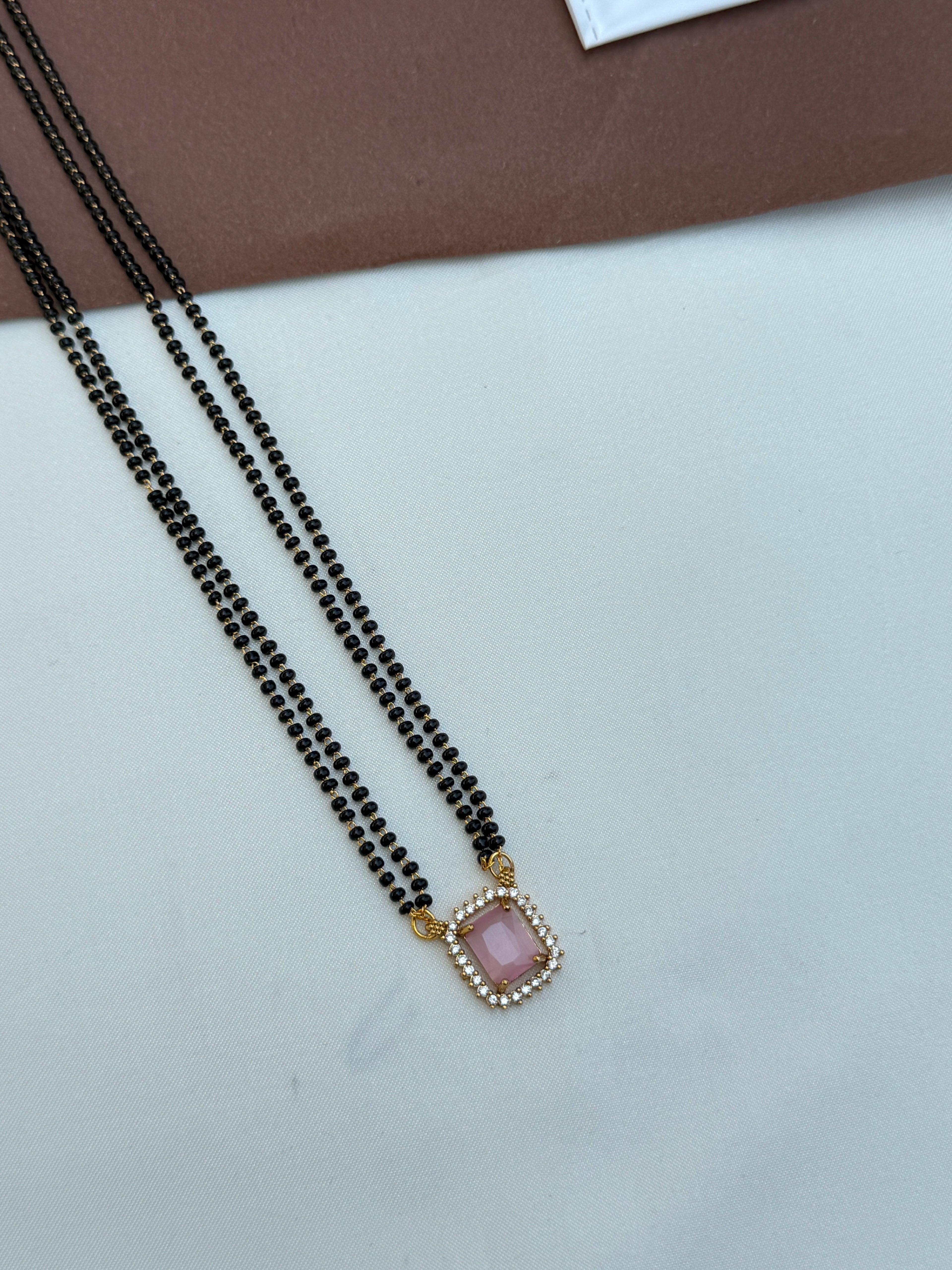 Bb112 18 inches 2 lines square blackbeads