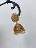 Peacock butta earrings