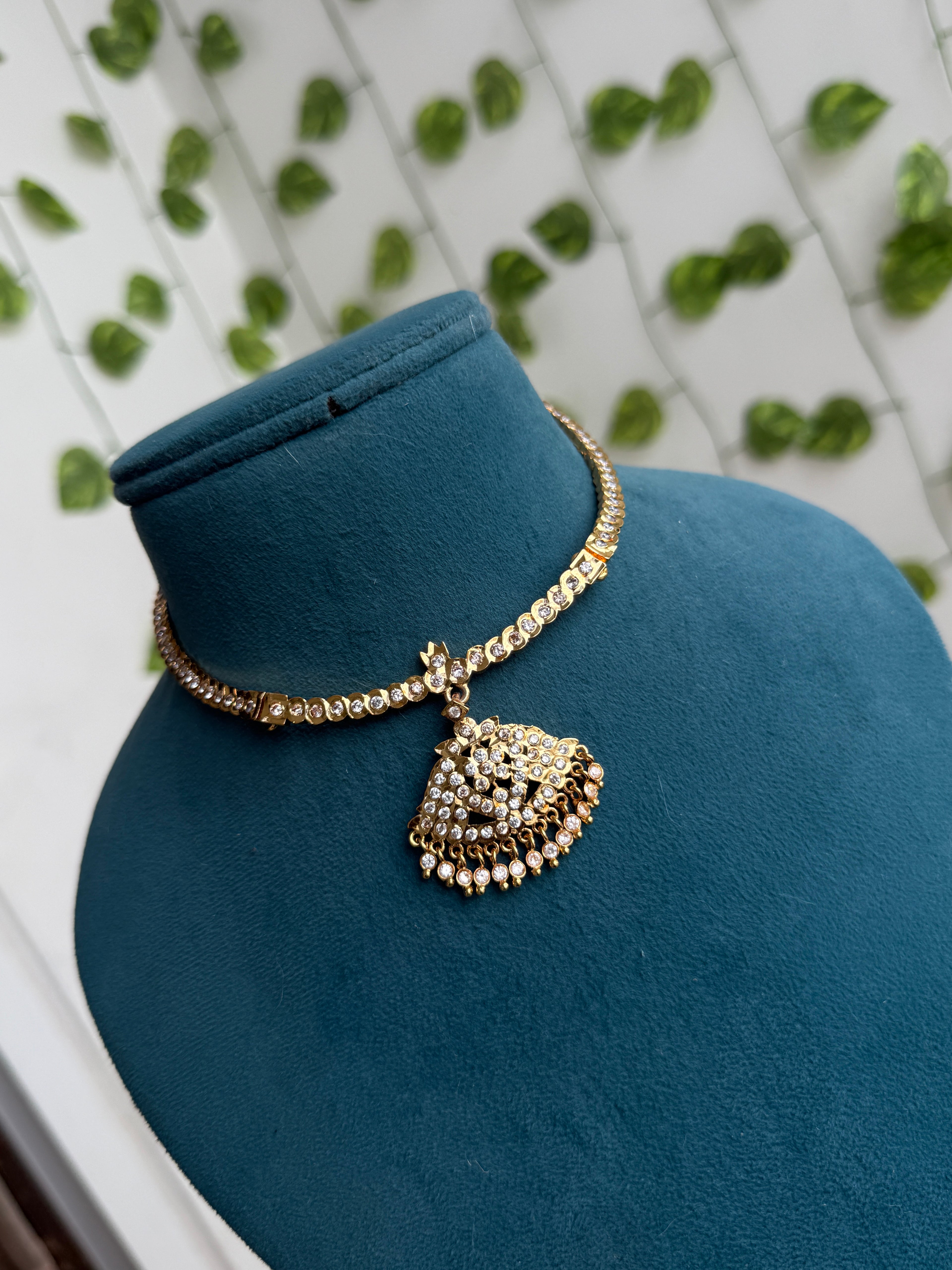 Ph391 panchaloham  polished kante neckset