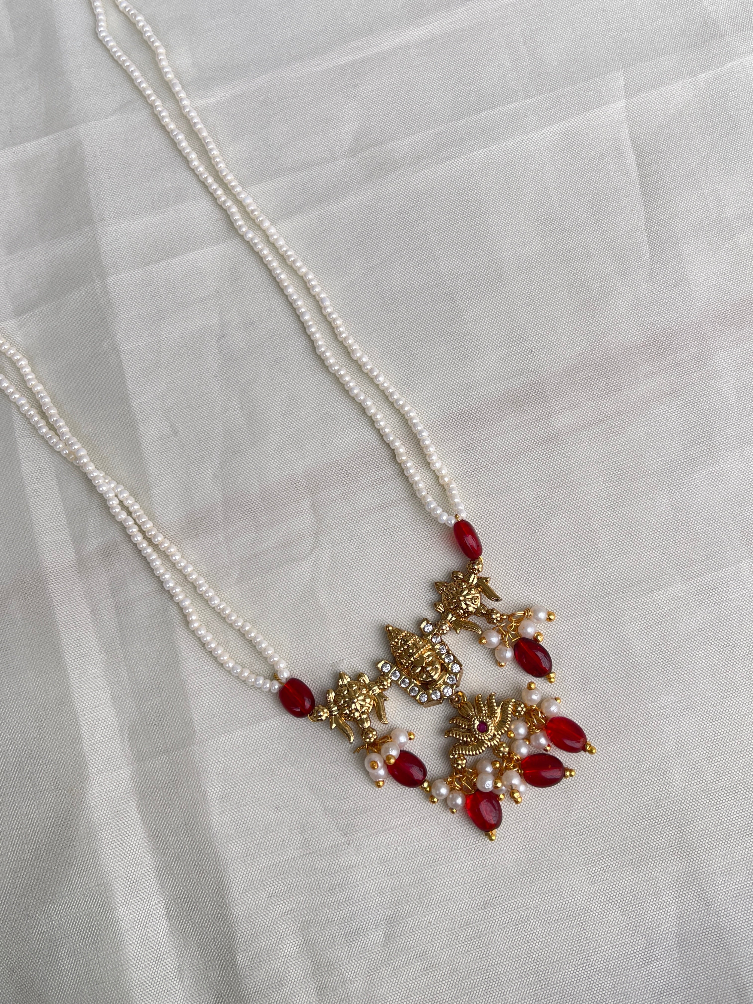2 lines sugar pearl lord venkateswara chain pc003