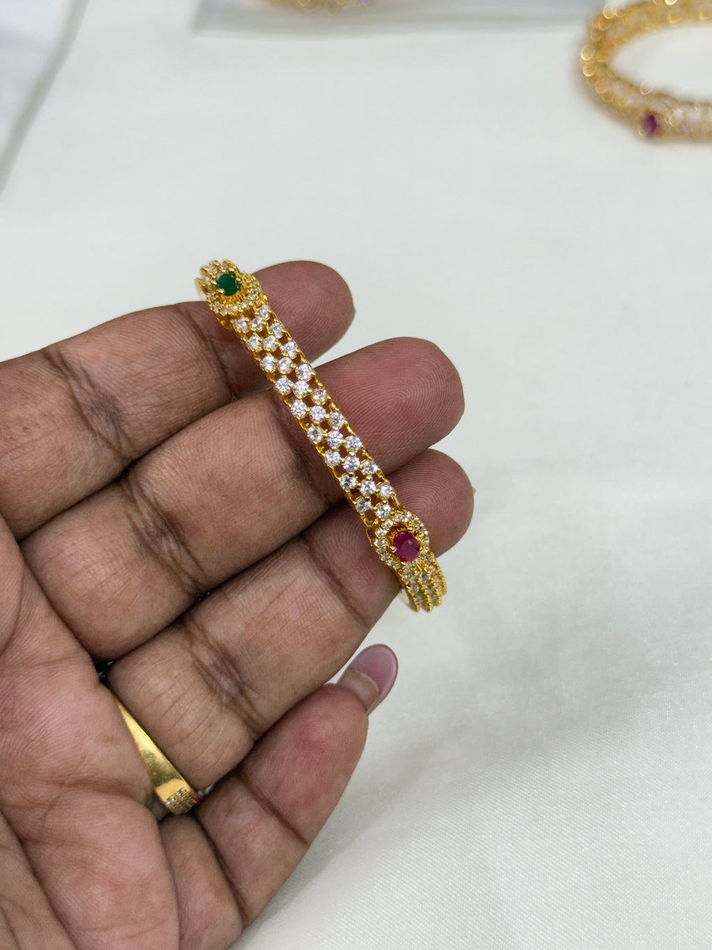 Kd048 diamond replica bangle 499/- each bangle