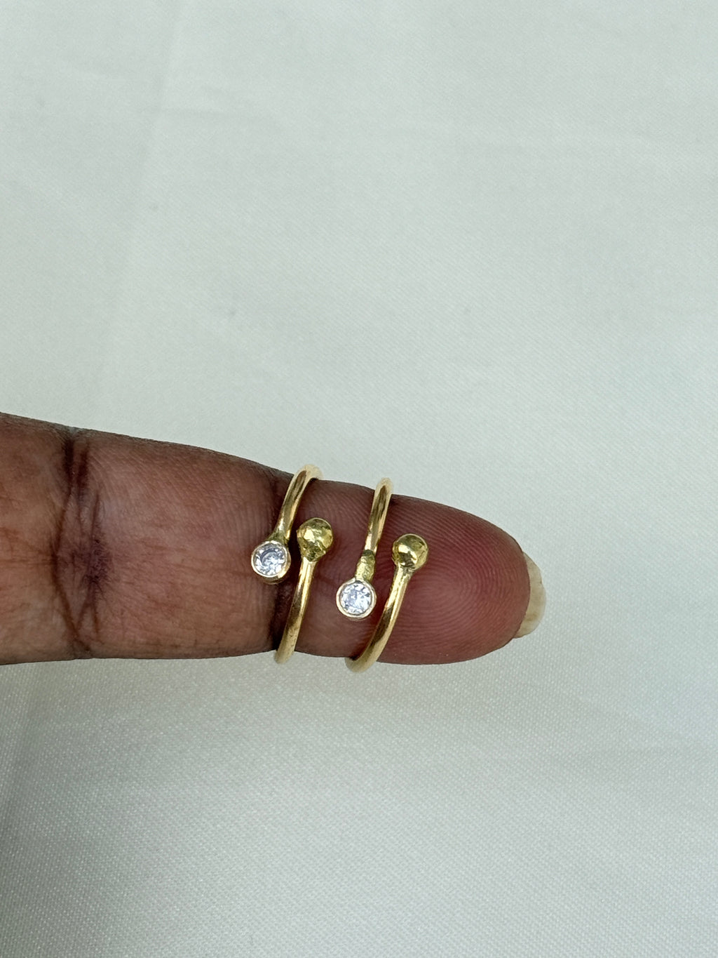 Tr001 adjustable panchaloham toe rings