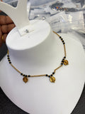 Bb423 lakshmidevi kasu 18inches blackbeads