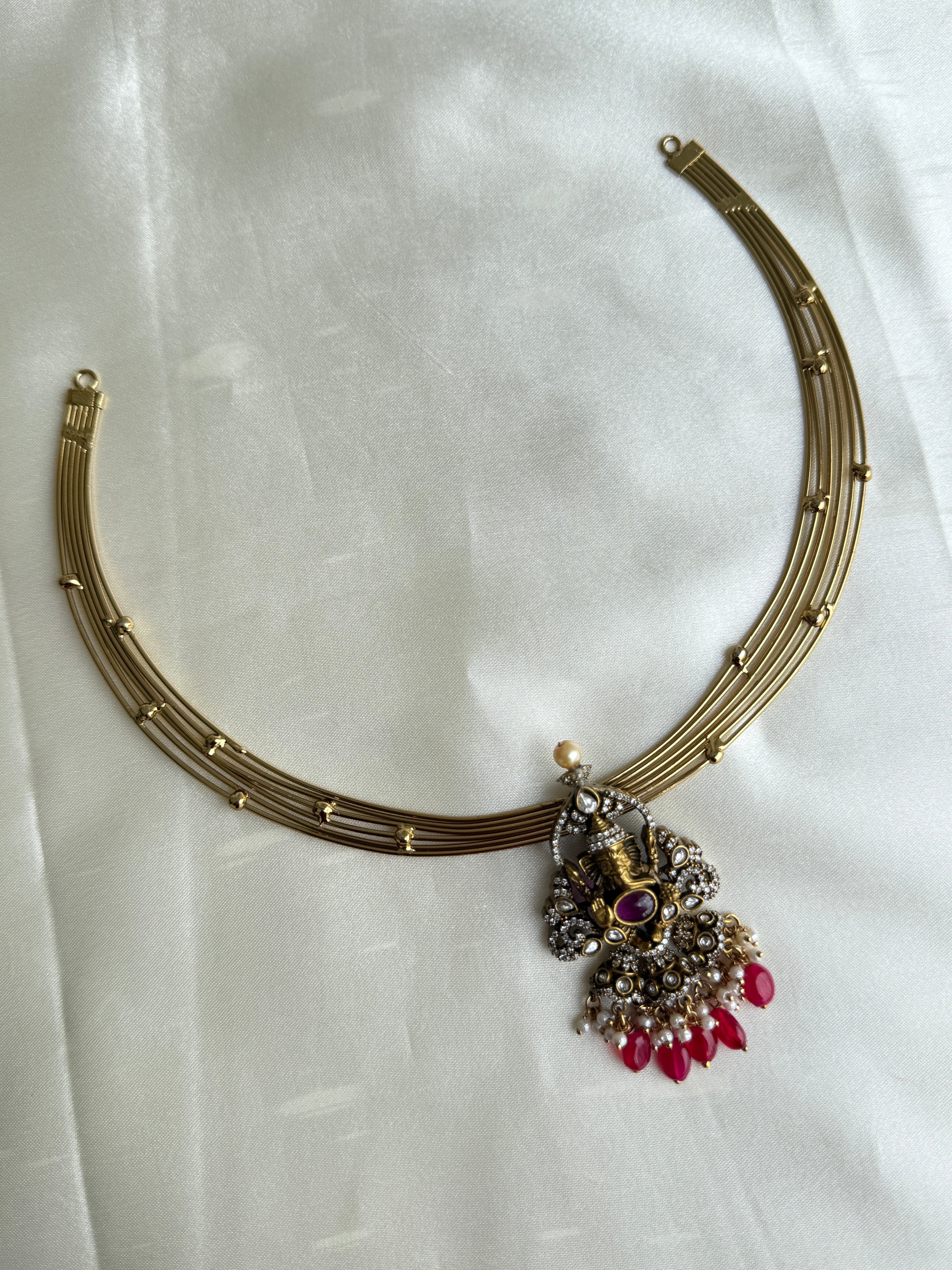 Kt001 italian kante with lord ganesha pendant