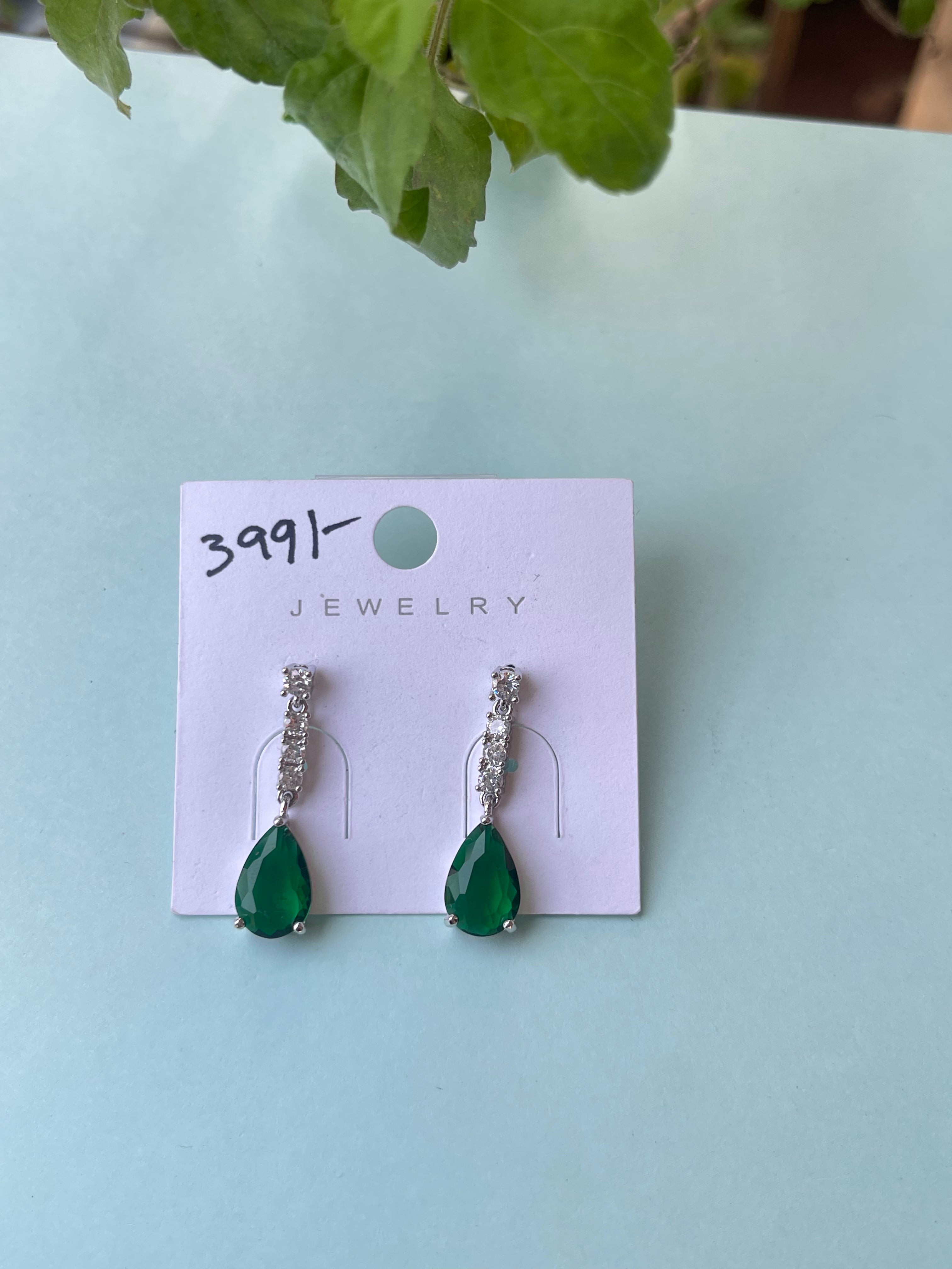 Silver hanging earrings