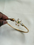 Br550 panchaloham polished flower 2.6 to 2.8 openable kada