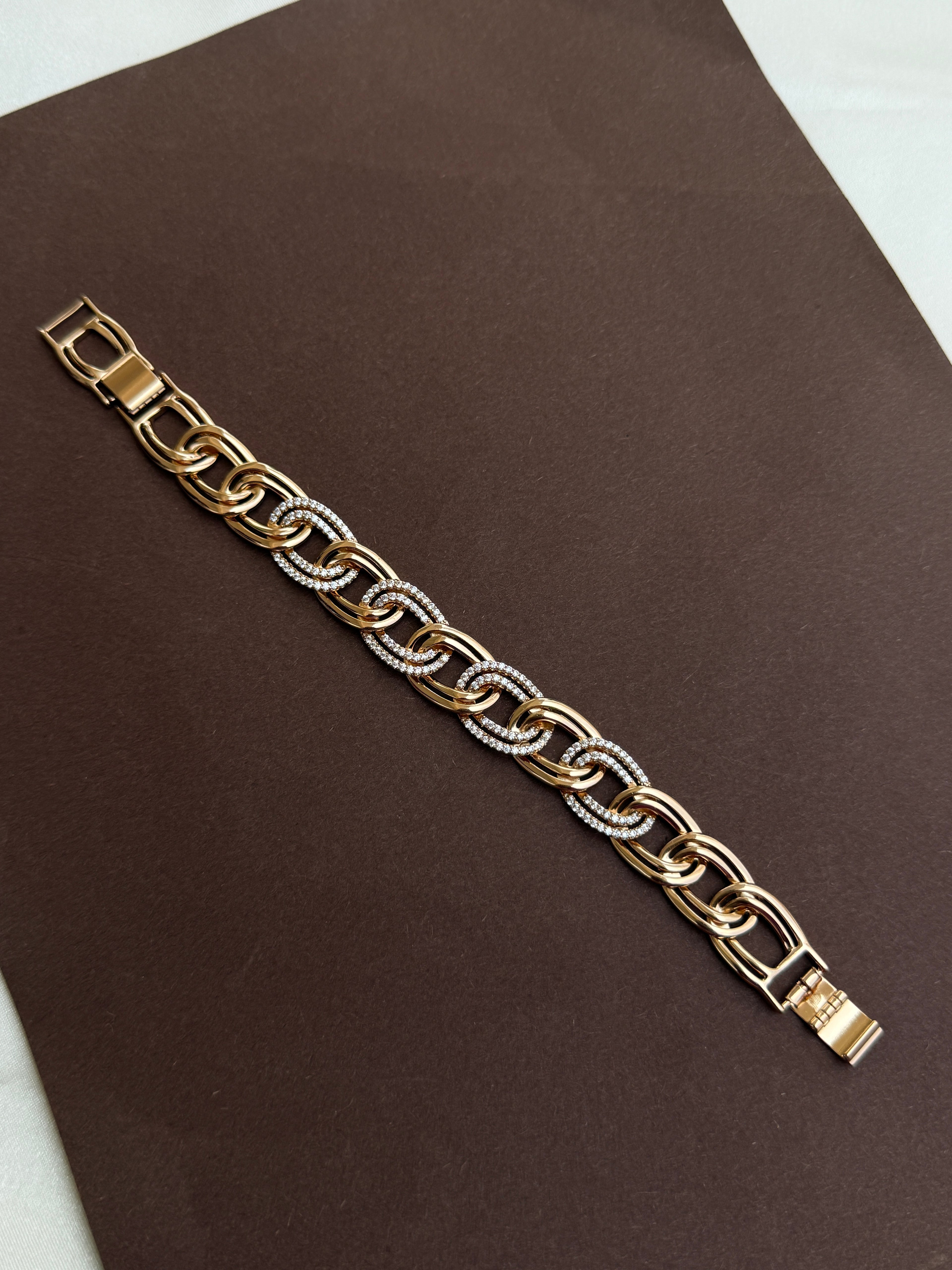 Mn010 anti tarnish rose gold bracelet