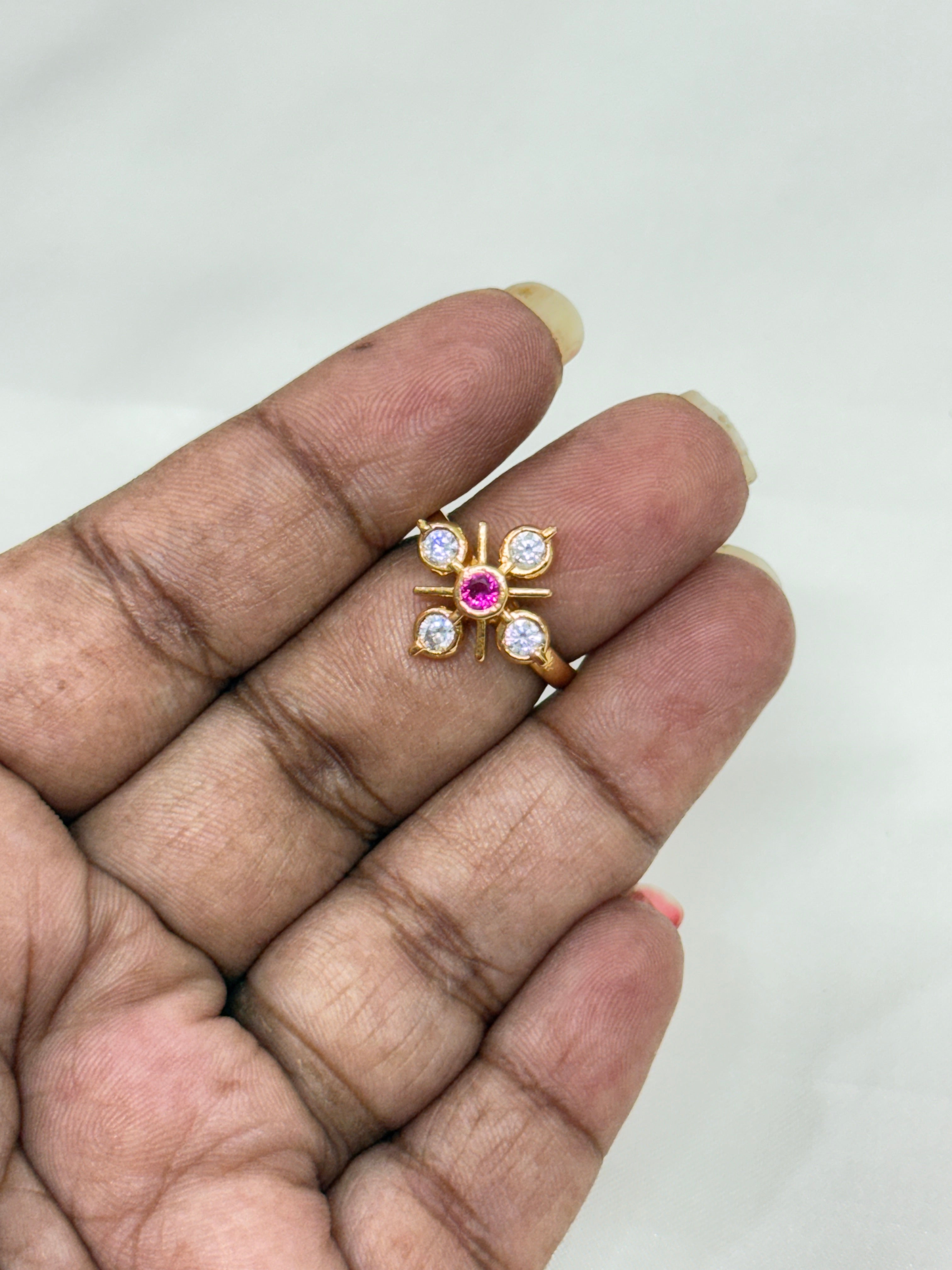 Rg017 panchaloham adjustable finger ring