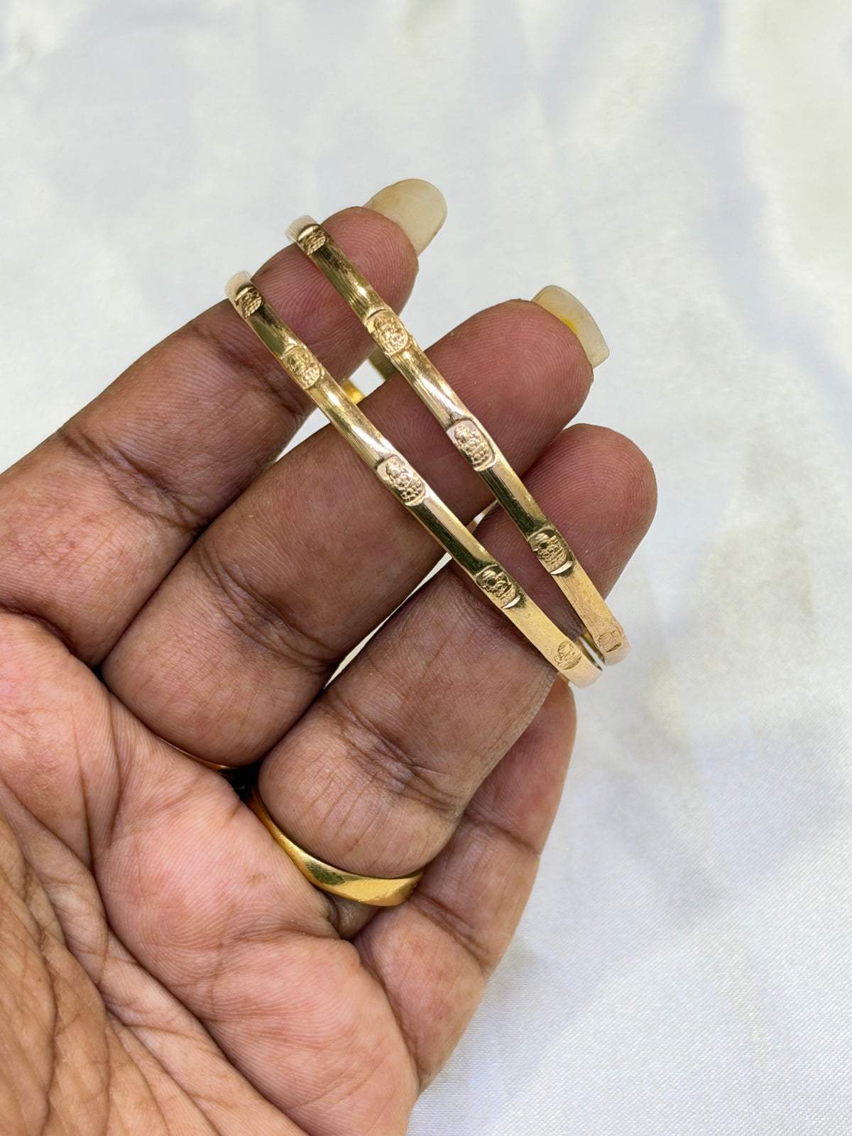 Ph819 Panchaloham unpolished Lakshmidevi bangles