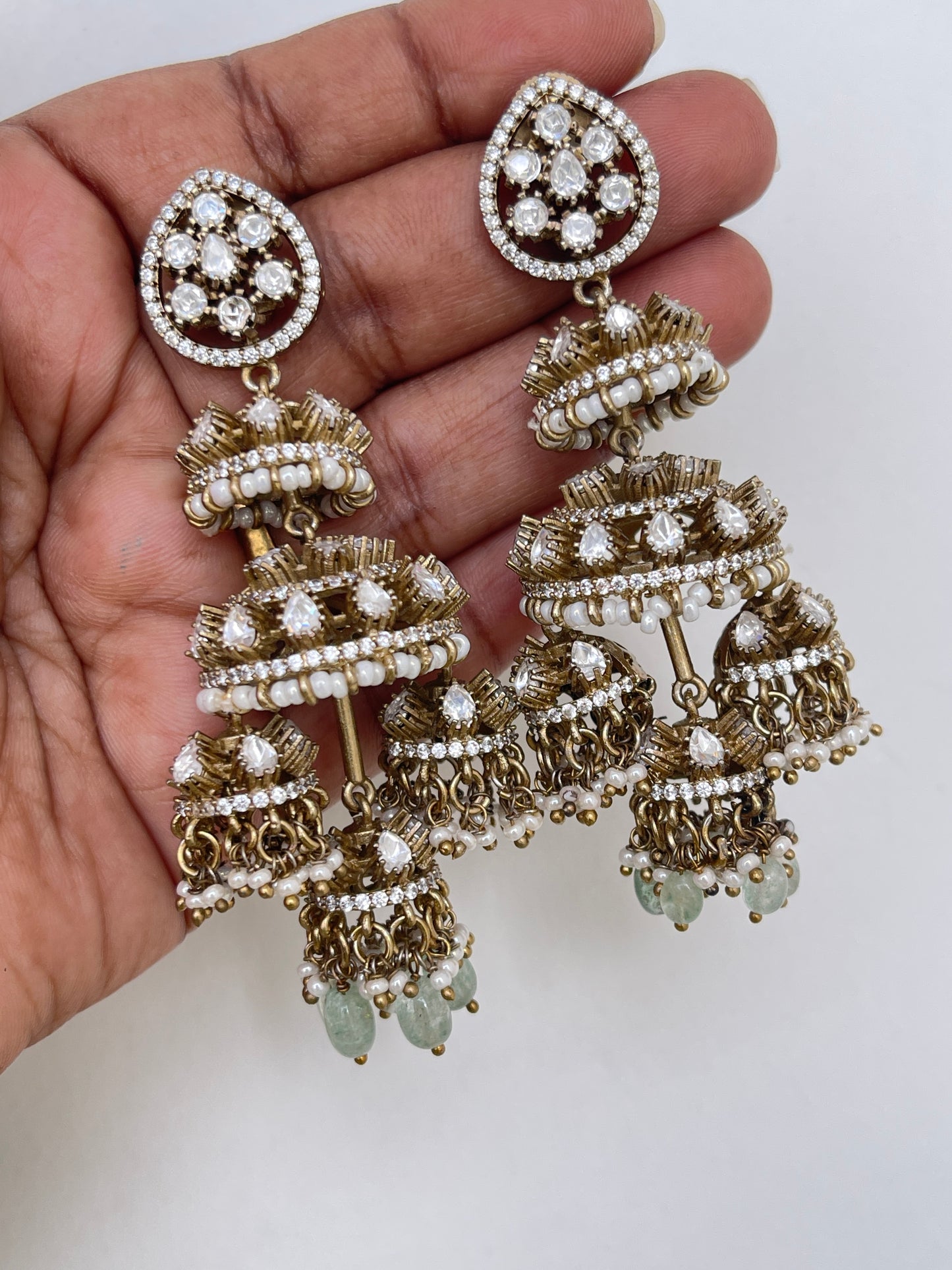 Nayani Pavani moissanite earrings