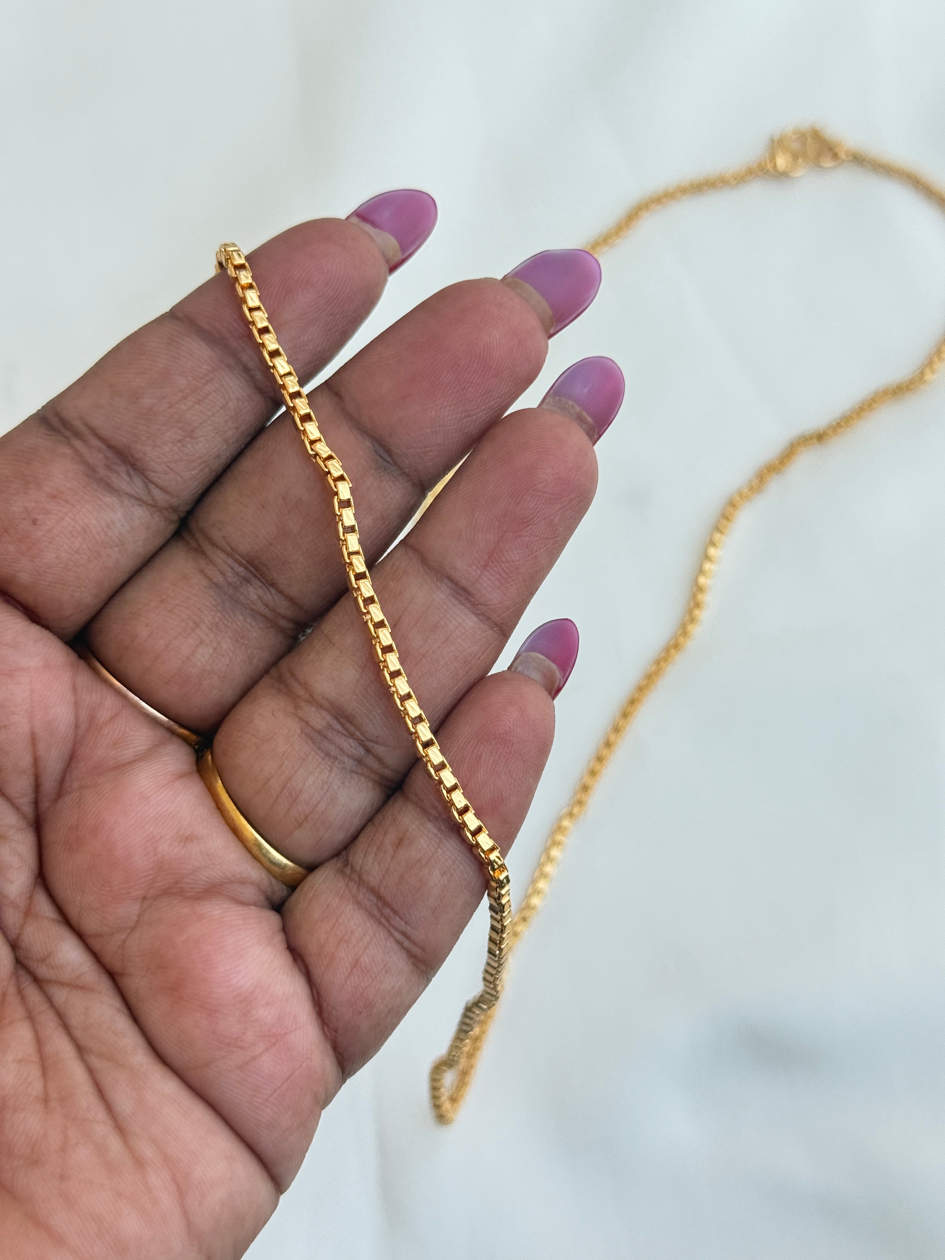 Tc042 panchaloham polished thali chains